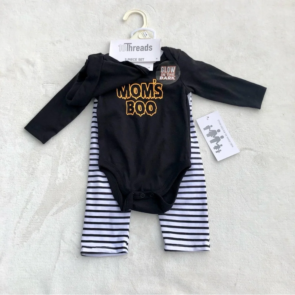 10Threads Halloween Outfit Mom’s Boo Glows in Dark Costume